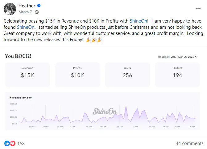 ShineOn seller review
